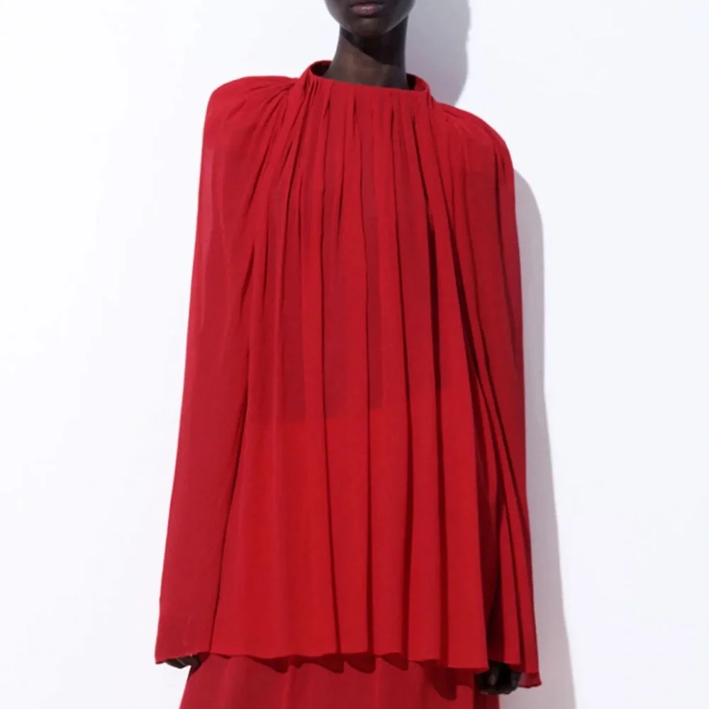 COS Atelier. The Crinkled Silk-Chiffon Silk Blouse. Brand New. Retail Price:$225 - Picture 14 of 16